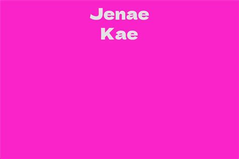  Achievements and Awards of Jenae Kae 