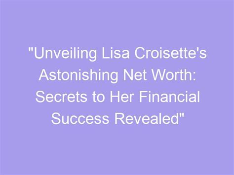  Lisa Lipps' Wealth and Possessions