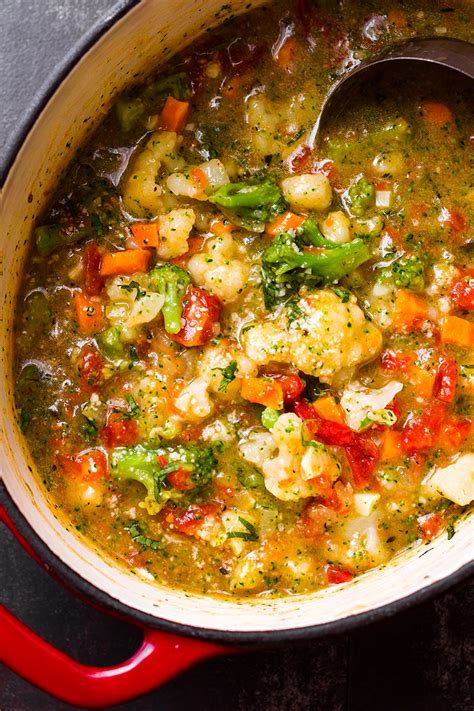  Spicy Broccoli and Cauliflower Soup with a Kick 