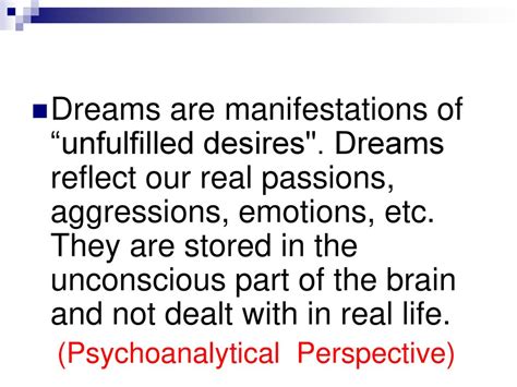  Unconscious Desires and their Manifestation in Dream States
