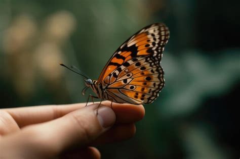 A Gentle Touch: The Delicate Sensation of Embracing a Butterfly