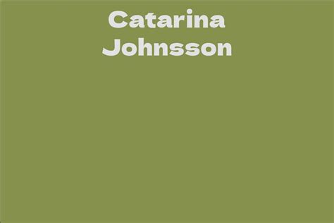 A Rising Talent: Catarina Johnsson