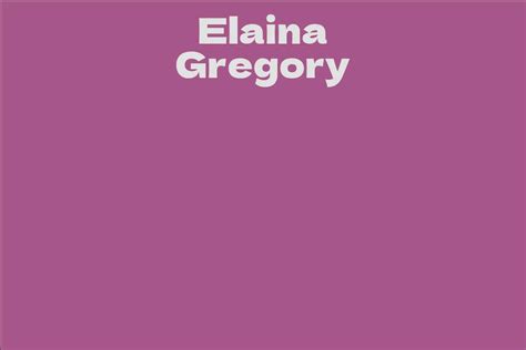 A Role Model for Many: Elaina Gregory