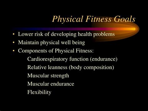 Achievements in Fitness and Health