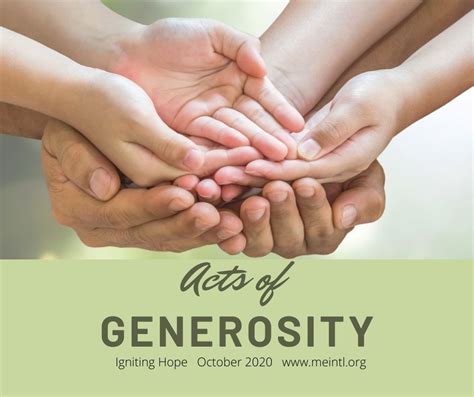 Activism and Generosity Initiatives