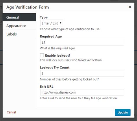 Age Verification and Birthdate