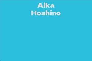 Aika Hoshino: Career Journey