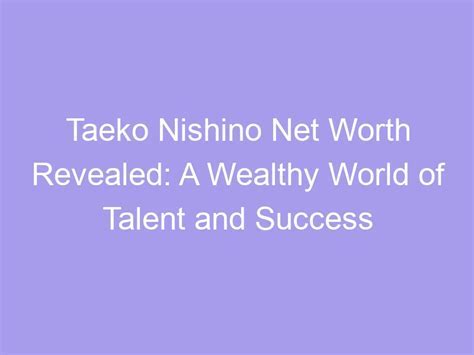 Ako Nishino: The Financial Success Story