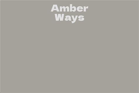 All About Amber Ways