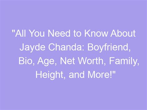 All About Jayde: Biography