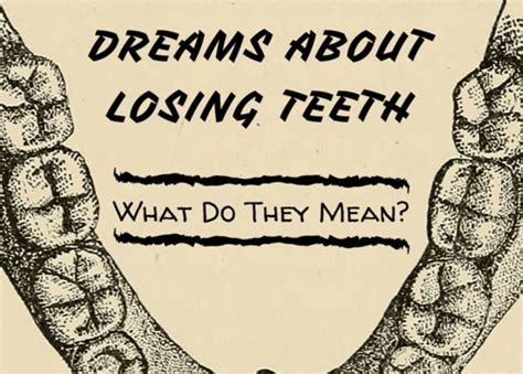 An Analysis of Symbolism: Exploring the Significance of Losing a Tooth in Dreams