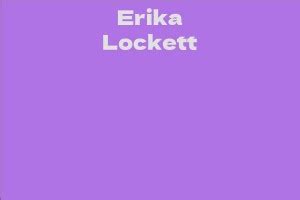 Analyzing Erika Lockett's Professional Accomplishments