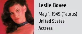 Analyzing Leslie Bovee's Physical Appearance and Body Measurements