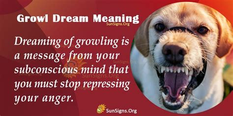 Analyzing the Significance Behind Growling in Dreams