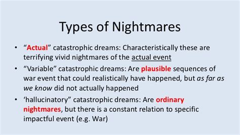 Analyzing the Various Categories of Romantic Nightmares