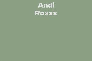 Andi Roxxx's Career Achievements