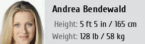 Andrea Bendewald's Body Measurements