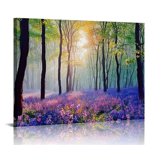 Artistic interpretations of lavender forests: Capturing the otherworldly on canvas