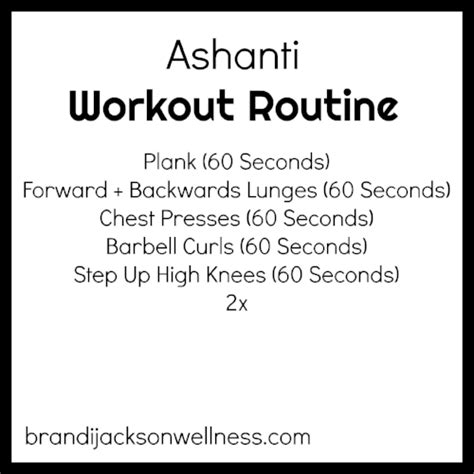 Ashanti Toi's Fitness Routine