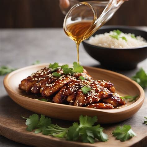 Asian Fusion Delight: Honey Sesame Glazed Chicken Creation