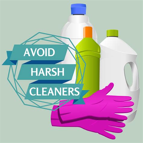 Avoiding the Use of Harsh Chemicals and Products