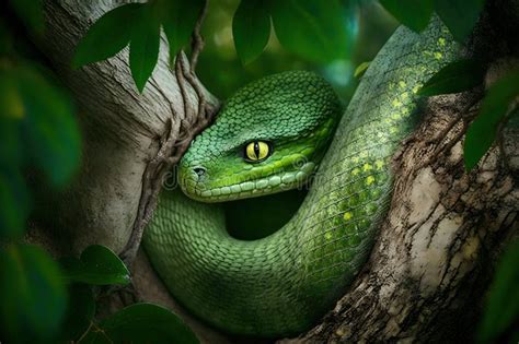 Awe-Inspiring Imagery: Exploring the Mesmerizing World of the Emerald Serpent