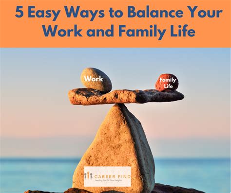 Balancing Work and Family Life: Finding the Perfect Equation