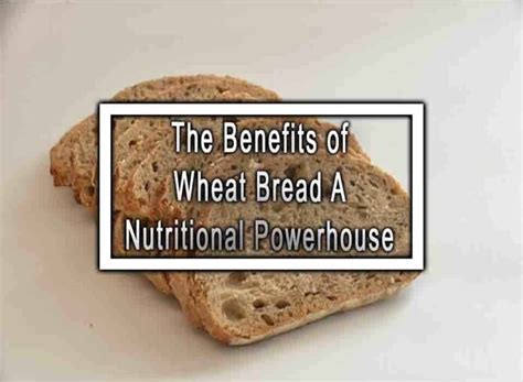 Benefits of Wholegrain Bread: A Nutritional Powerhouse for a Healthy Lifestyle