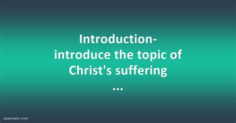 Beyond Suffering: The Significance of Jesus' Blood in Christian Theology and Doctrine