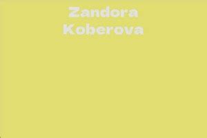 Biography of Zandora Koberova