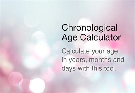 Birth Information and Chronological Age