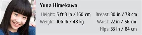 Body Measurements of Ai Himekawa