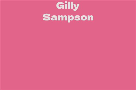 Breakdown of Wealth for Gilly Sampson