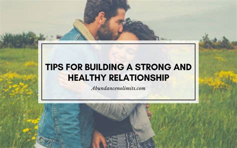 Building a Strong and Healthy Relationship