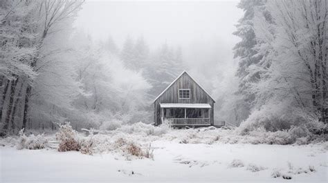 Capturing the Serenity of a Snow-Covered Landscape