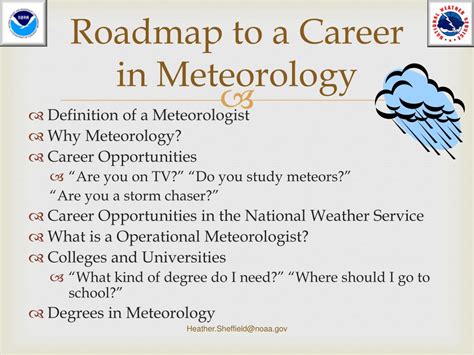 Career in meteorology