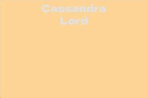 Cassandra Lord Bio: From Childhood to Stardom