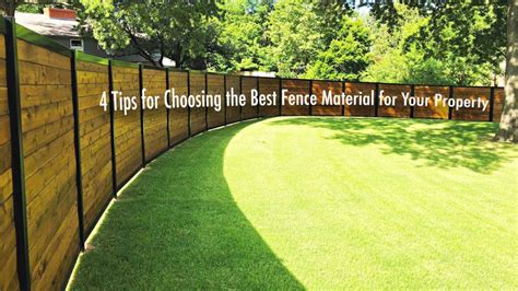 Choosing the Right Fence Material for Your Style and Needs