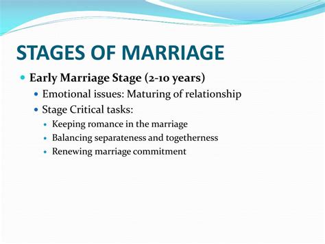 Commitment Concerns: Evaluating the Stages of Matrimony