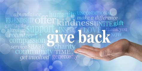 Commitment to Giving Back and Generosity Initiatives