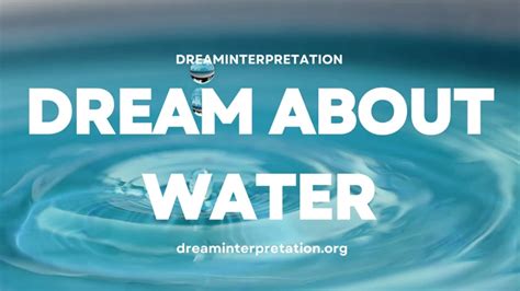 Common Interpretations of Dreams Involving Water