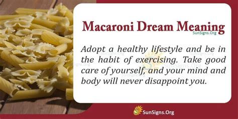 Common Themes and Interpretations of Macaroni Dreams