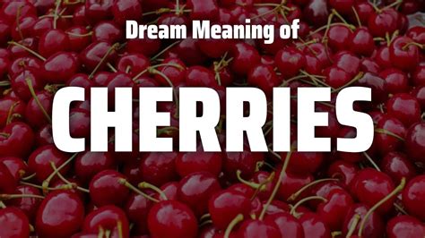 Connecting the Dots: Identifying Patterns in Dream Symbolism with Cherries