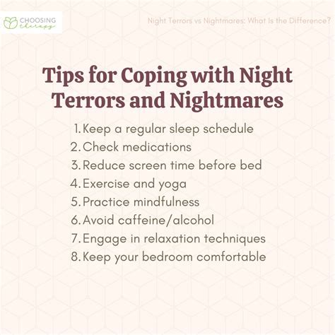 Coping Strategies: Managing Disturbing Dreams