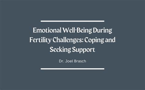 Coping with Fertility Challenges: Finding Emotional Support and Counseling