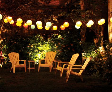 Create a Romantic Outdoor Ambience with Fairy Lights and Lanterns