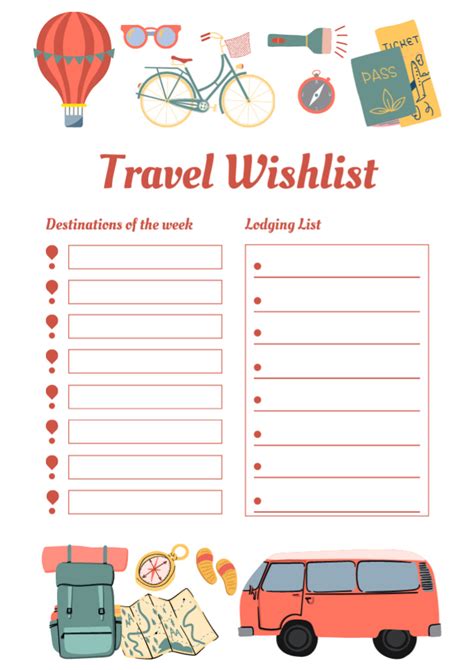 Create a Travel Wish List