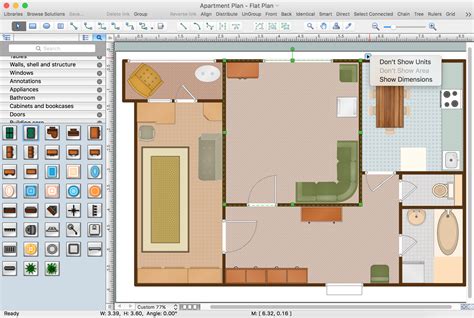 Creating a floor plan or utilizing online design tools