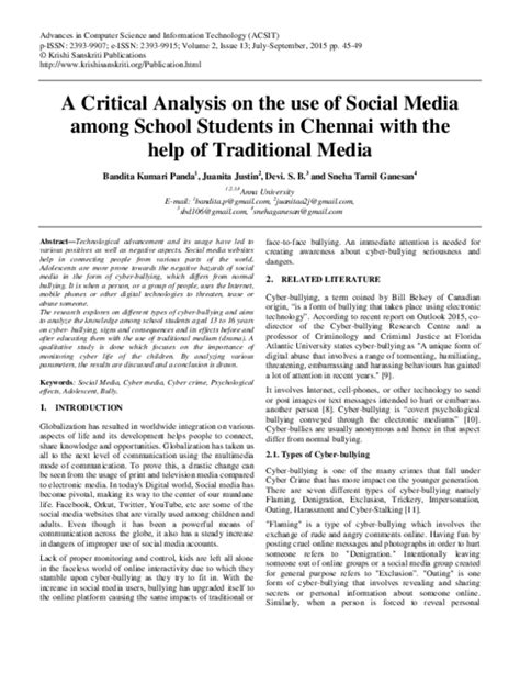 Critical Analysis and Media Debates