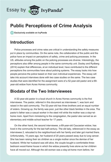 Critical Assessment and Public Perception